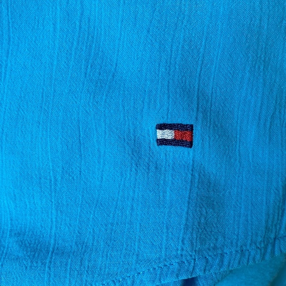 Tommy Hilfiger Turquoise Plus Top - Picture 8 of 11